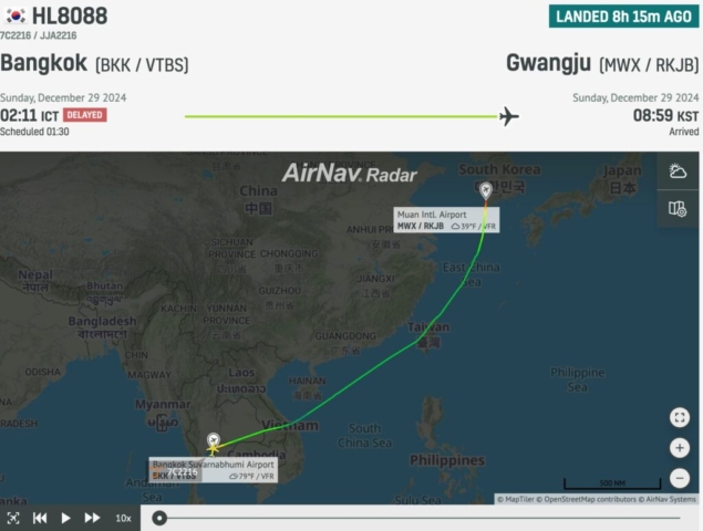 Fatal Accident - Boeing 737-8ASWL, HL8088, Muan International Airport (MWX/RKJB), South Korea, December 29, 2024